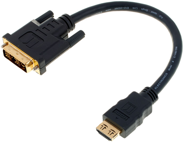 Kramer C-HM/DM-0.5 Cable HDMI a DVI de 0.15m (0.5ft)